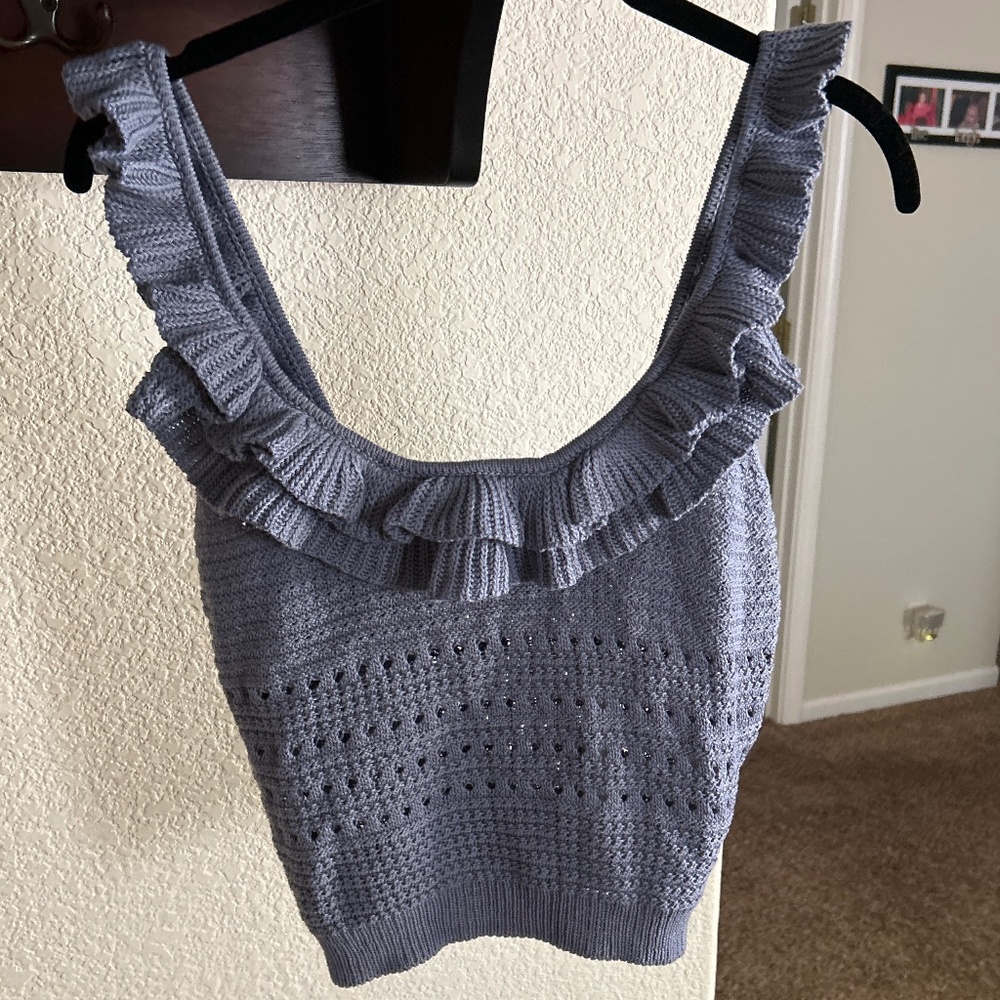 7 For All Mankind: knit halter tank top